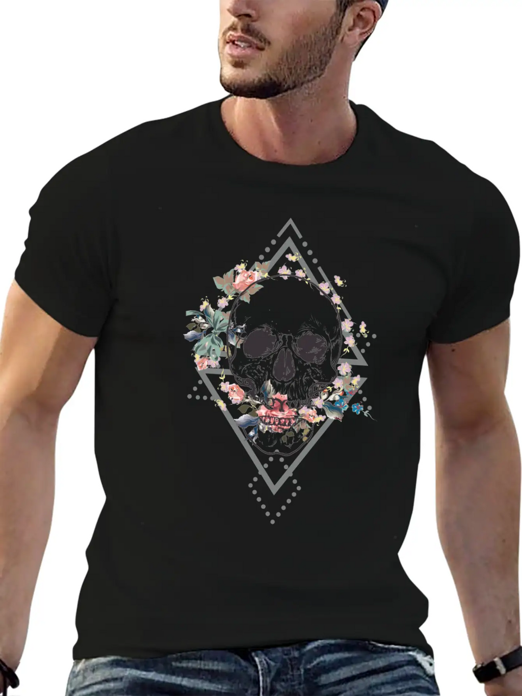 Beautiful Boho Design Unisex Casual T-Shirt – Clean Design For Daily Comfort