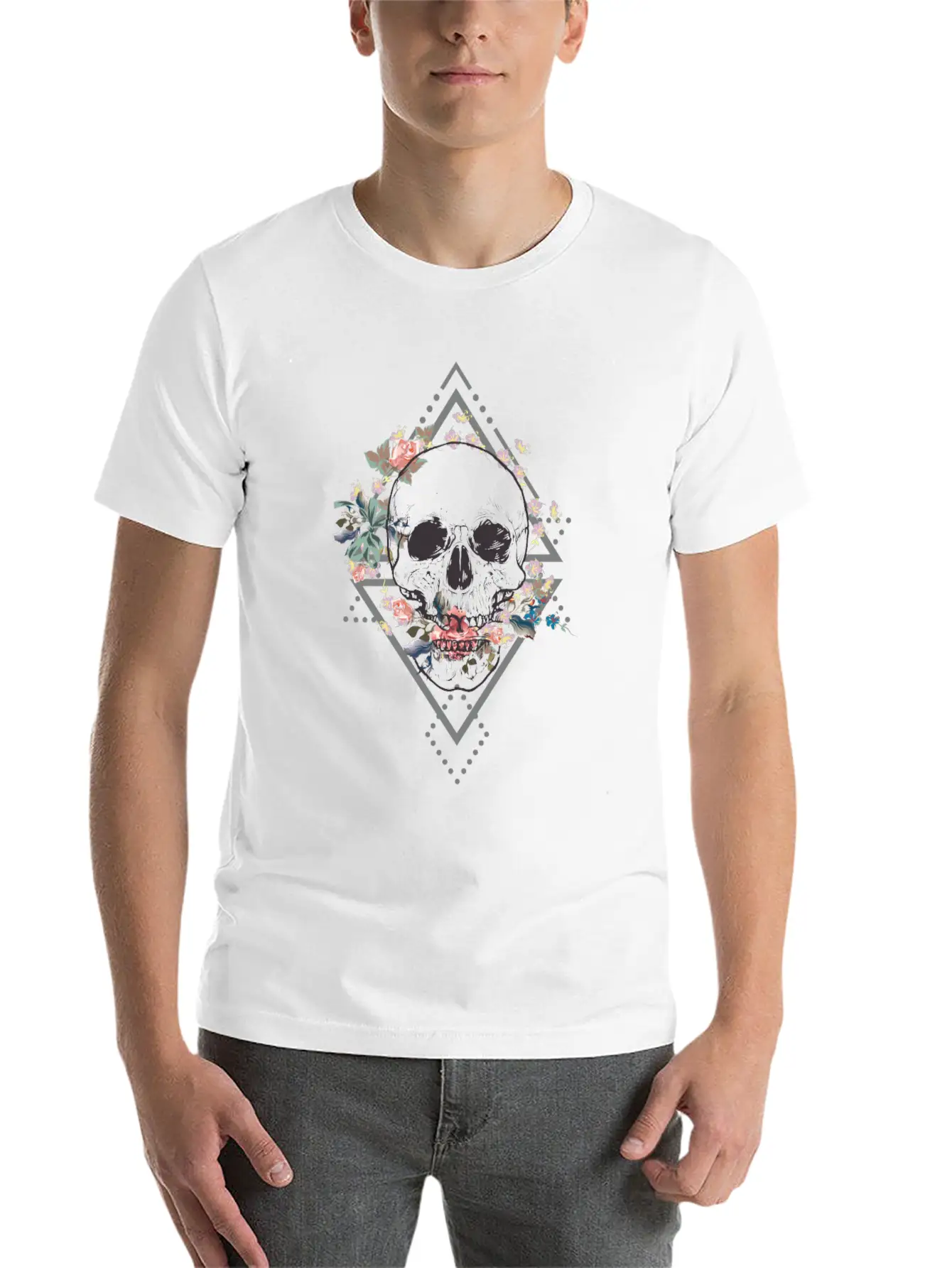 Beautiful Boho Design Unisex Casual T-Shirt – Clean Design For Daily Comfort