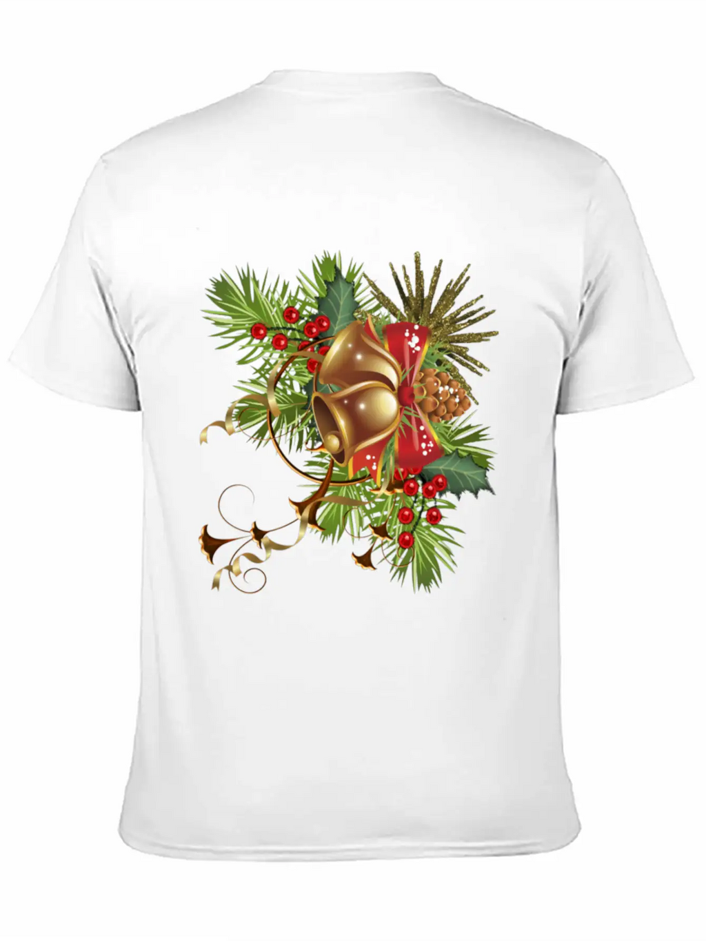 Beautiful Christmas Festival Bell Design. Basic Graphic T-Shirt – Daily Comfort In Soft Cotton