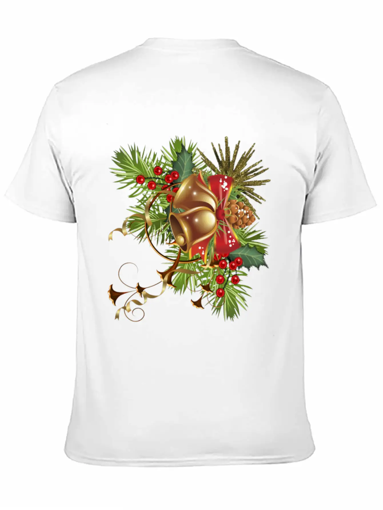 Beautiful Christmas Festival Bell Design. Basic Graphic T-Shirt – Daily Comfort In Soft Cotton