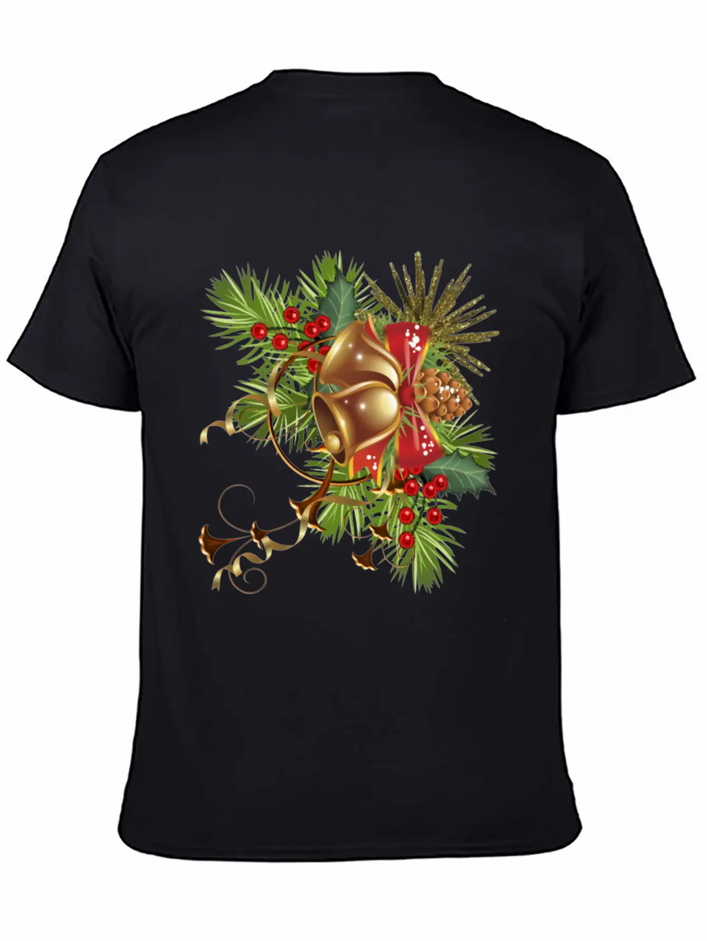 Beautiful Christmas Festival Bell Design. Basic Graphic T-Shirt – Daily Comfort In Soft Cotton