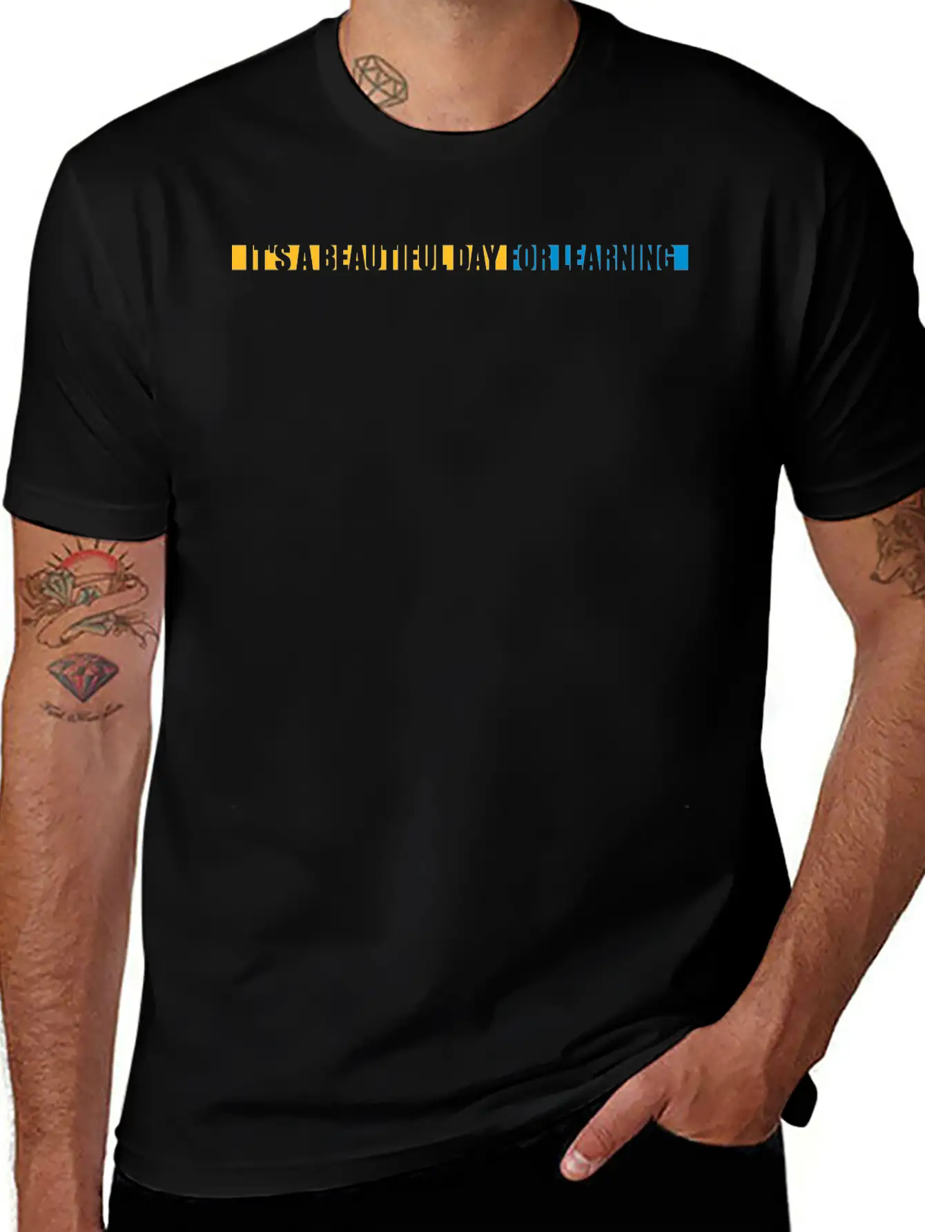 Beautiful Day For Learning Modern Fit Casual T-Shirt – Clean And Versatile Design