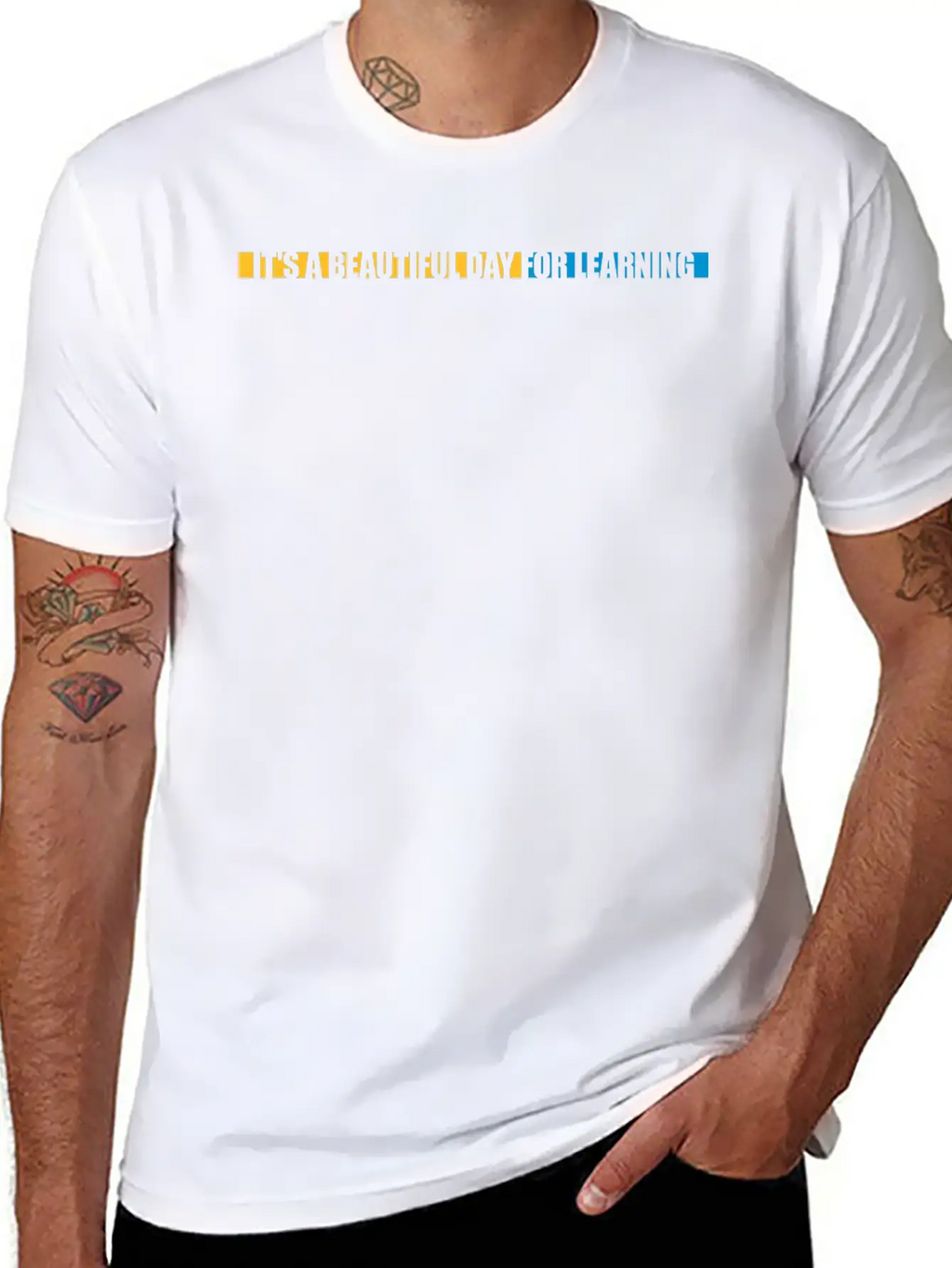 Beautiful Day For Learning Modern Fit Casual T-Shirt – Clean And Versatile Design