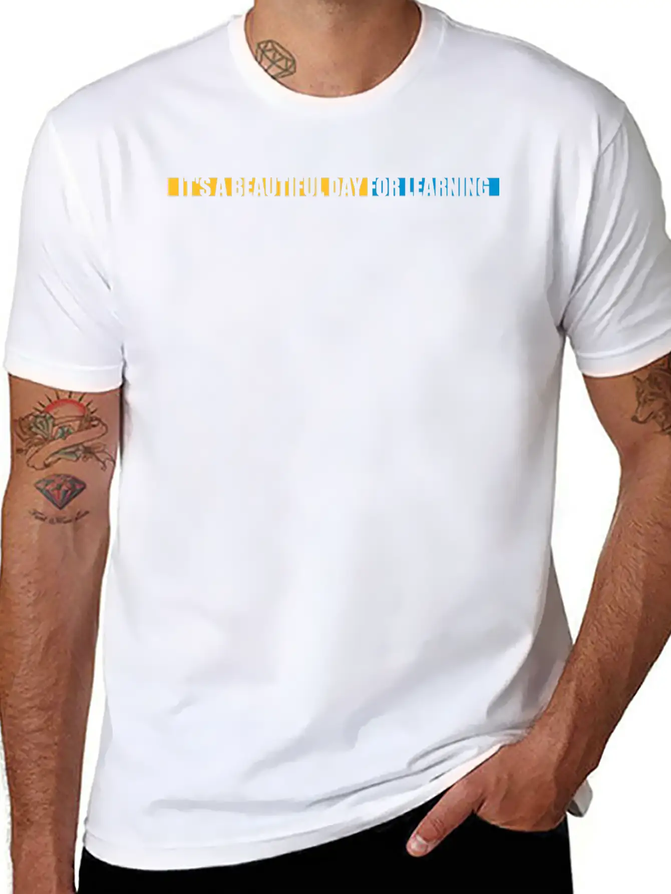 Beautiful Day For Learning Modern Fit Casual T-Shirt – Clean And Versatile Design