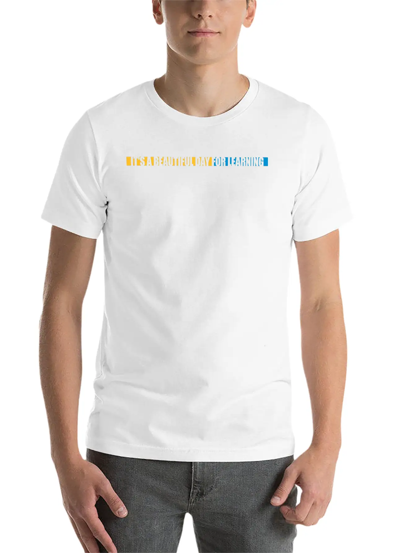 Beautiful Day For Learning Modern Fit Casual T-Shirt – Clean And Versatile Design