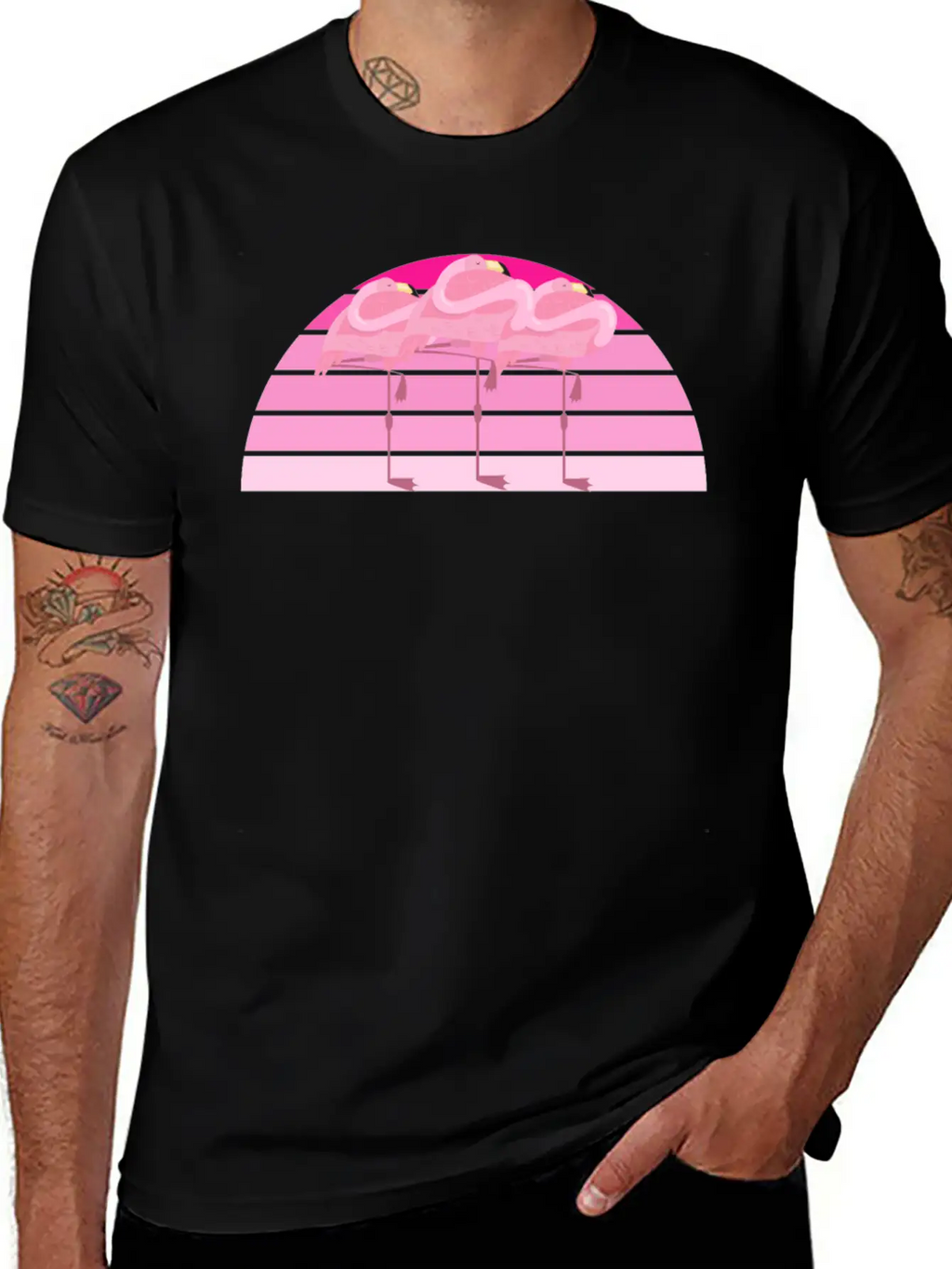 Beautiful Flamingo Stylish Everyday T-Shirt – Unisex Basic Cotton Tee