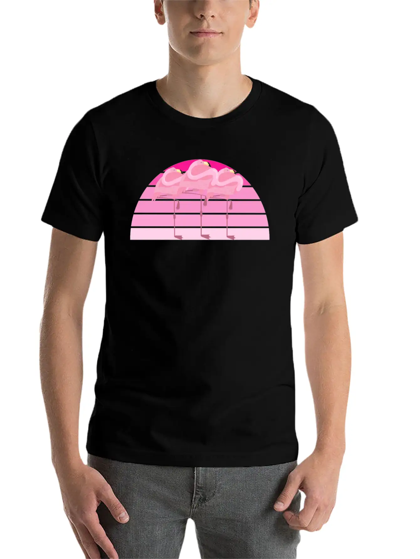 Beautiful Flamingo Stylish Everyday T-Shirt – Unisex Basic Cotton Tee