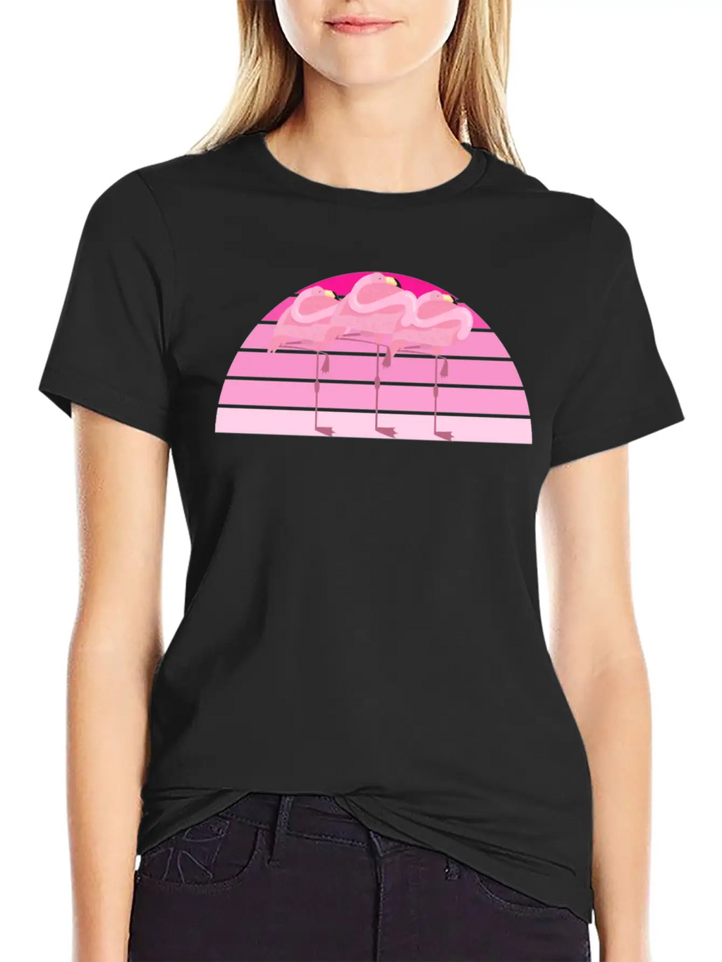 Beautiful Flamingo Stylish Everyday T-Shirt – Unisex Basic Cotton Tee