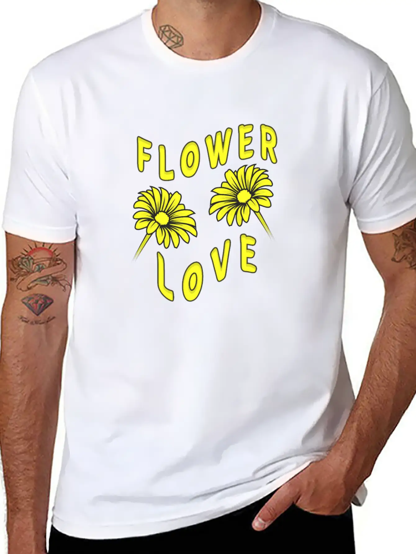 Beautiful Flowers Flower Love Essential Cotton Tee For Daily Outfits – Unisex Style
