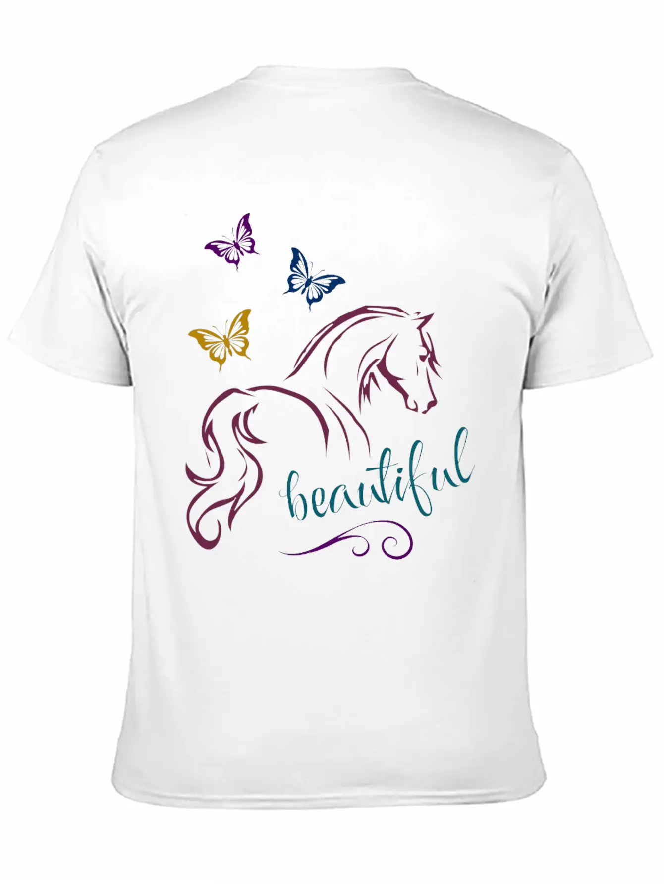 Beautiful Horse Unisex Casual T-Shirt – Clean Design For Daily Comfort