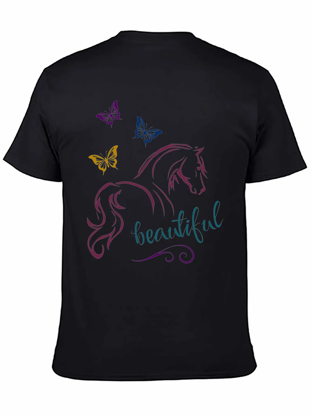 Beautiful Horse Unisex Casual T-Shirt – Clean Design For Daily Comfort