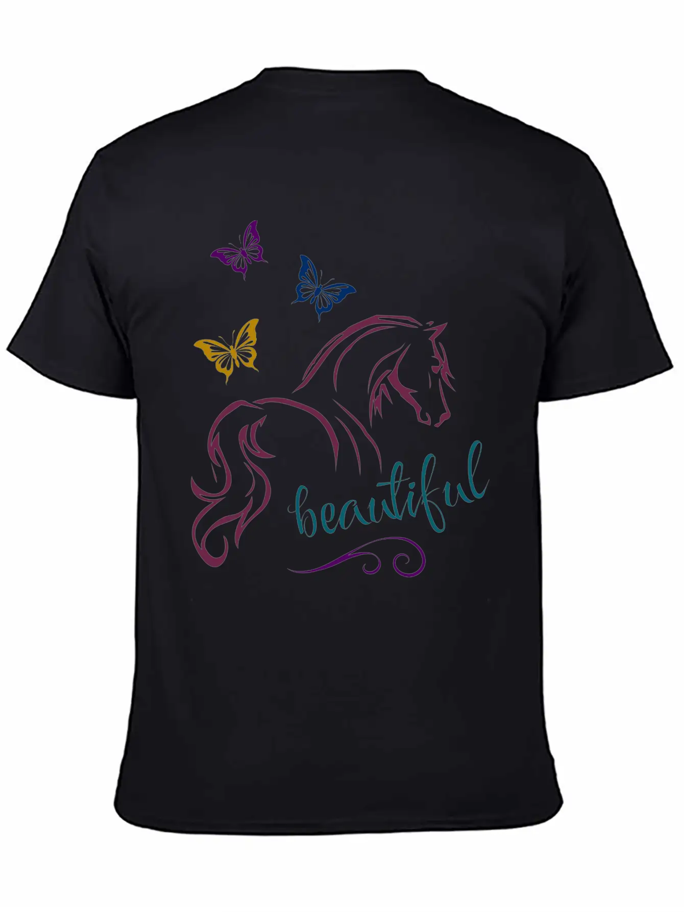 Beautiful Horse Unisex Casual T-Shirt – Clean Design For Daily Comfort