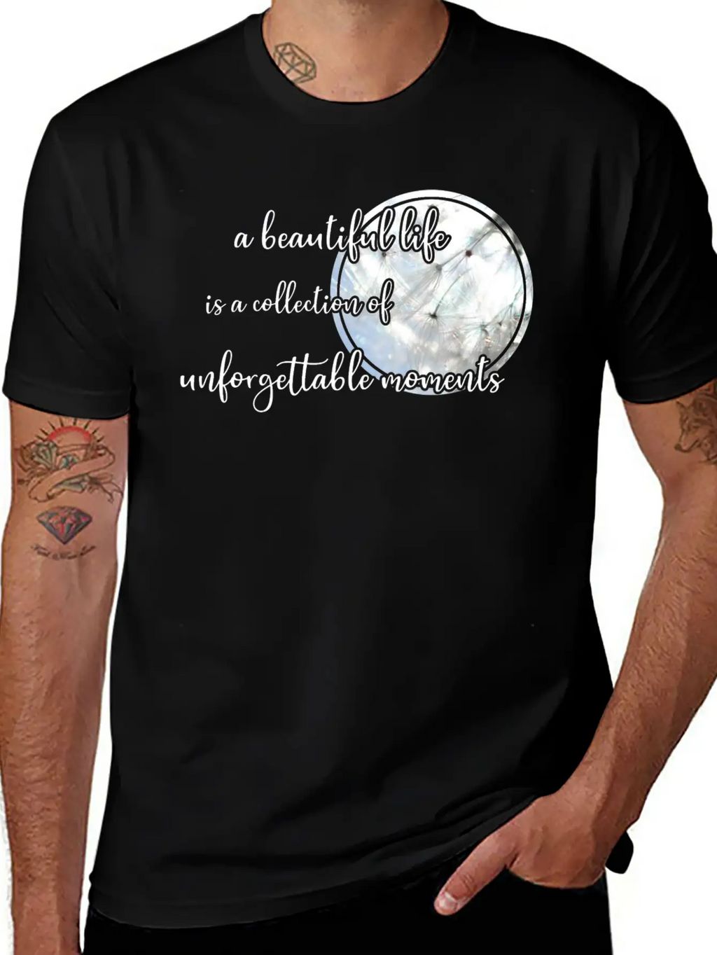 Beautiful Life Quote Timeless Short Sleeve Tee – Comfy And Minimalist Design