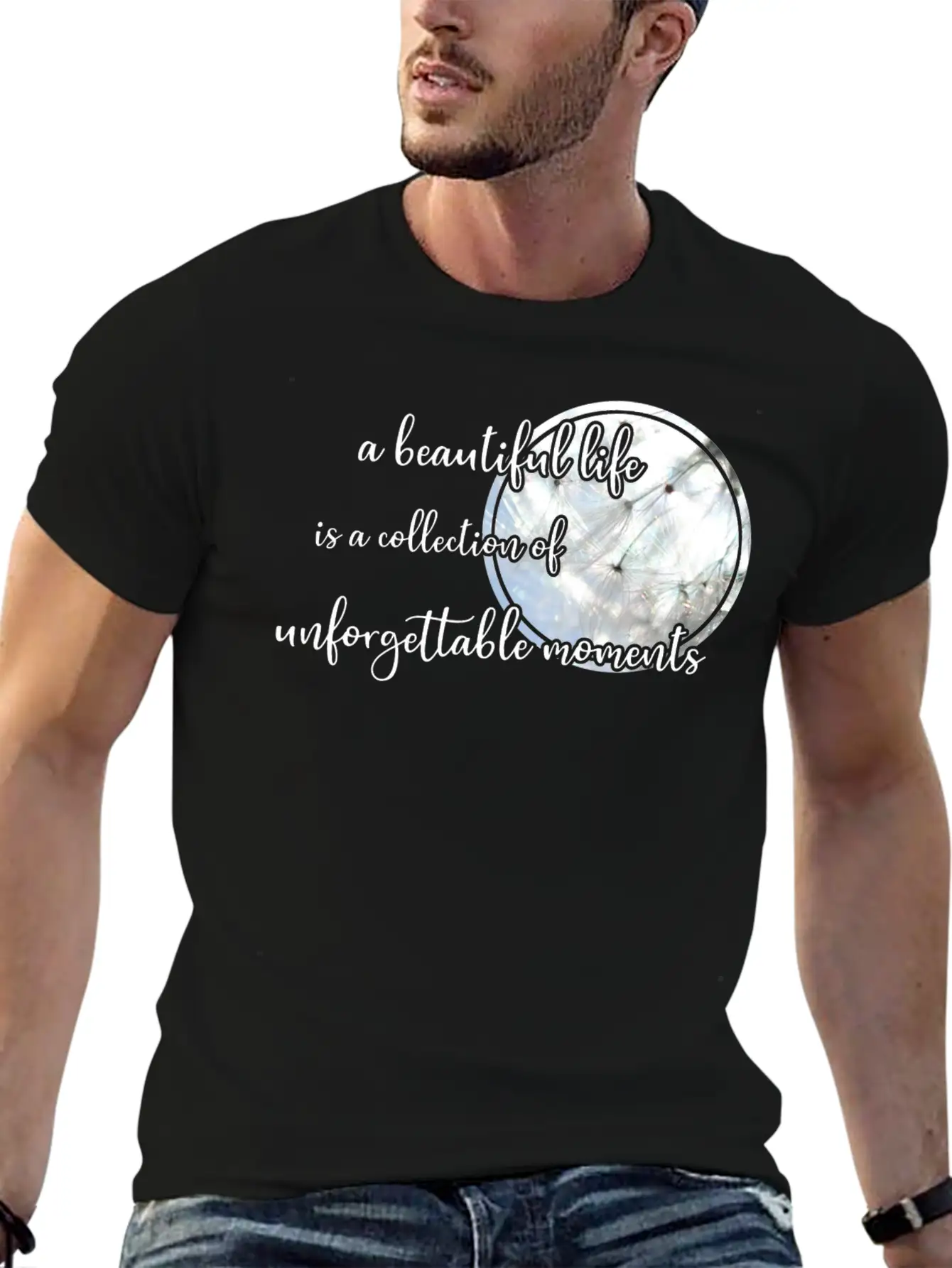 Beautiful Life Quote Timeless Short Sleeve Tee – Comfy And Minimalist Design