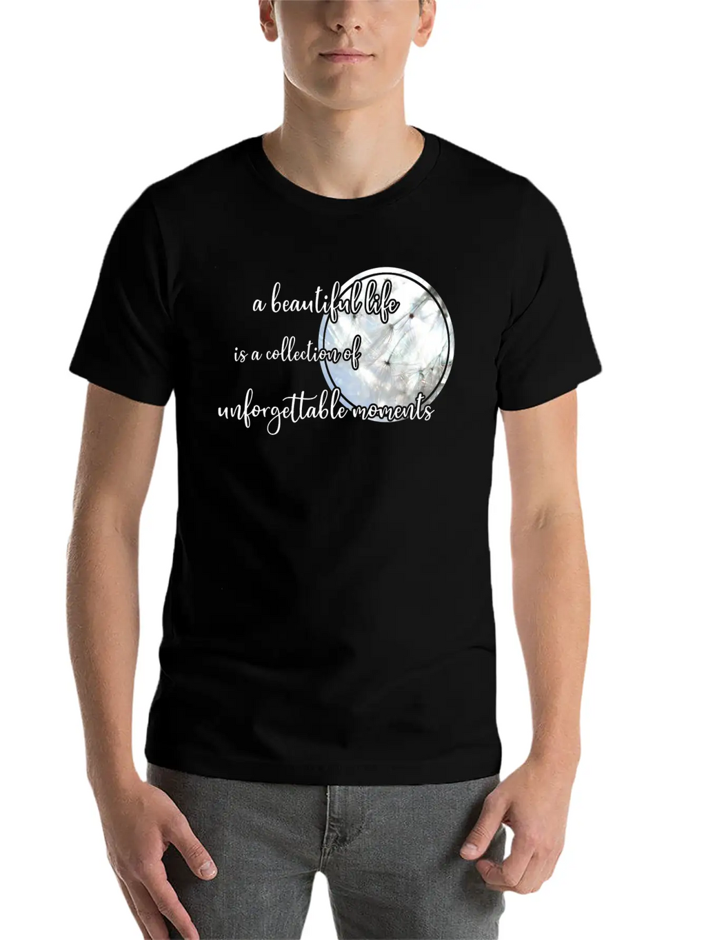 Beautiful Life Quote Timeless Short Sleeve Tee – Comfy And Minimalist Design