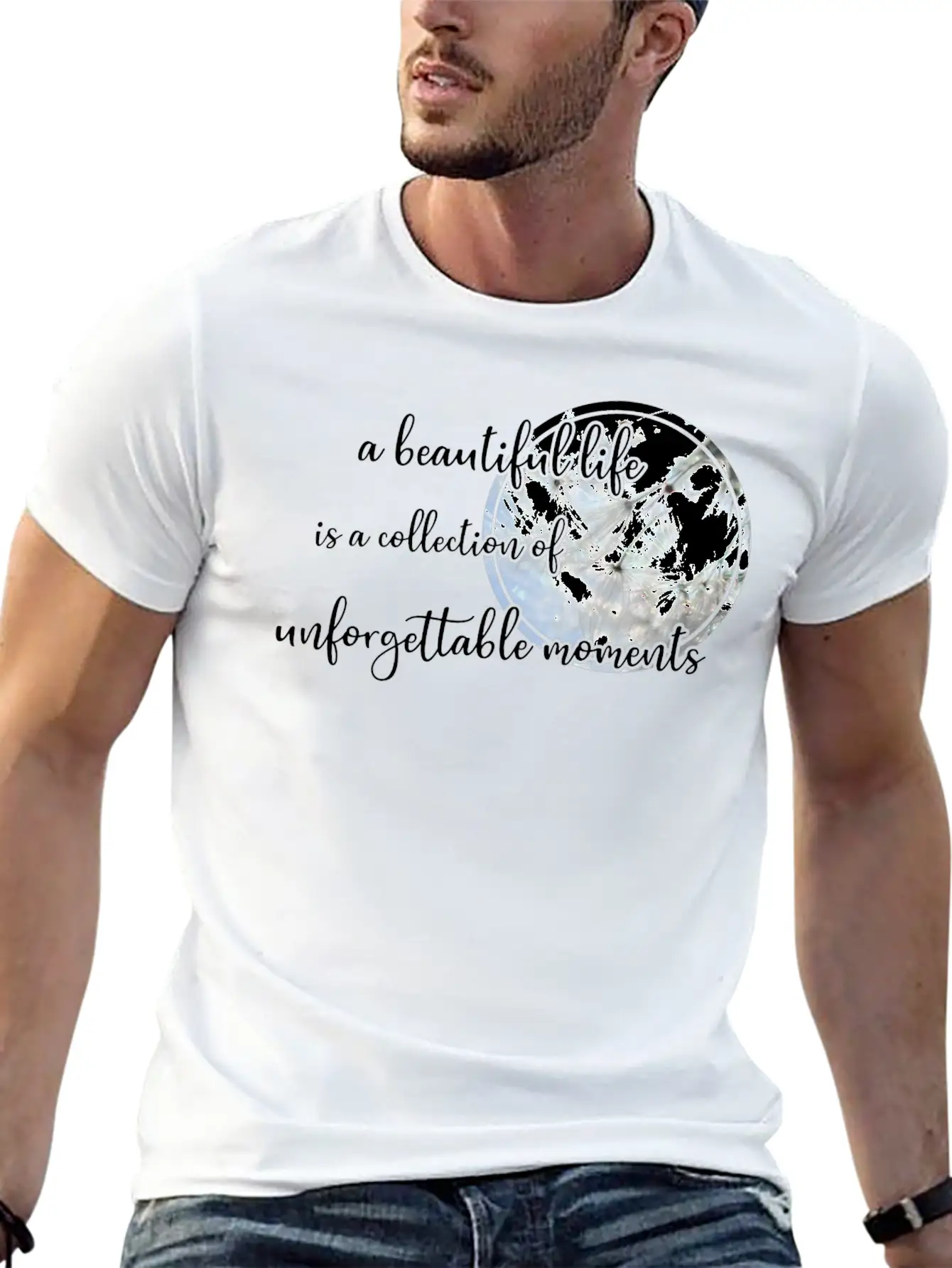 Beautiful Life Quote Timeless Short Sleeve Tee – Comfy And Minimalist Design
