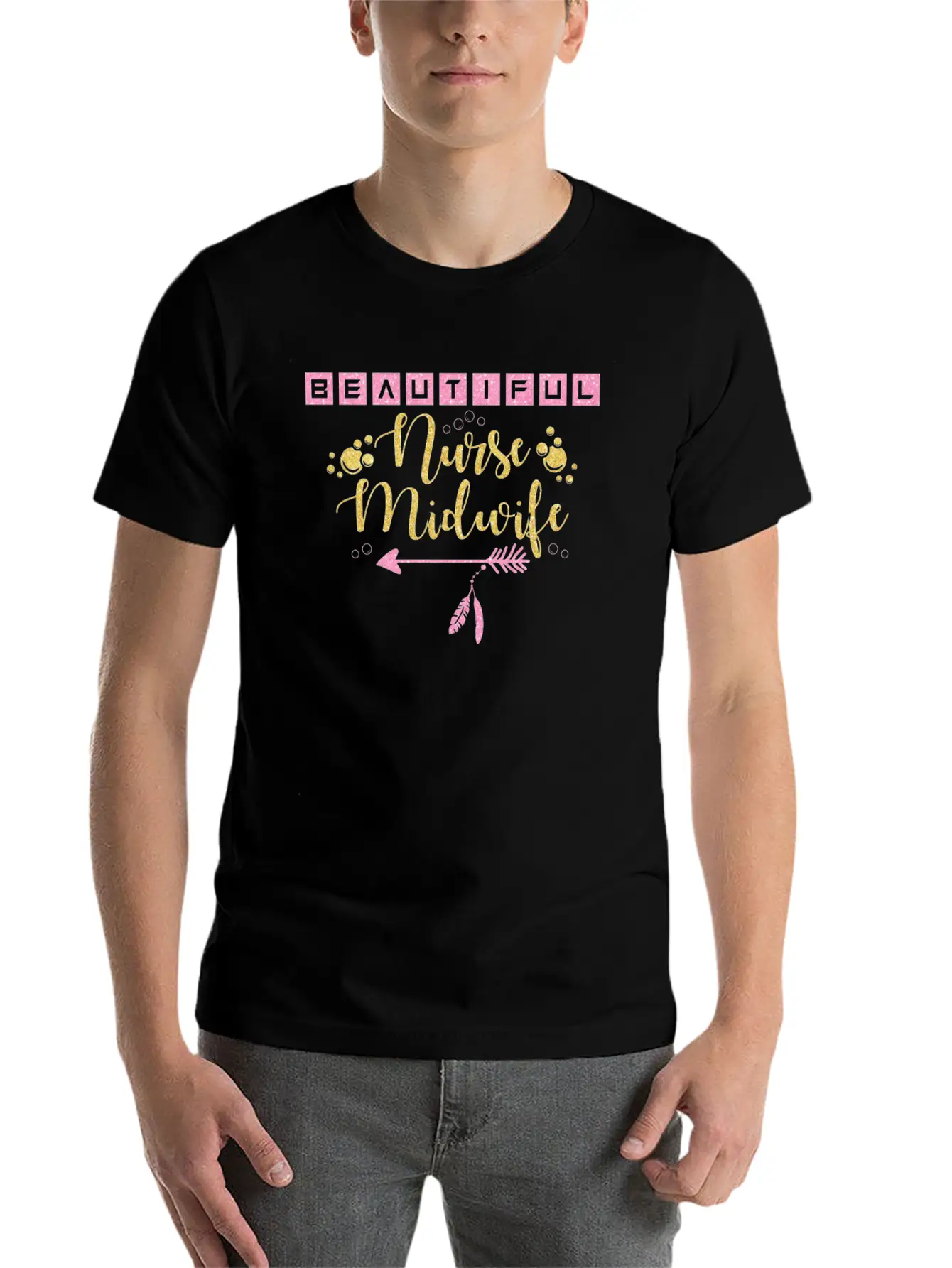 Beautiful Nurse Midwife Classic Cotton Tee – Unisex Comfort For Any Season