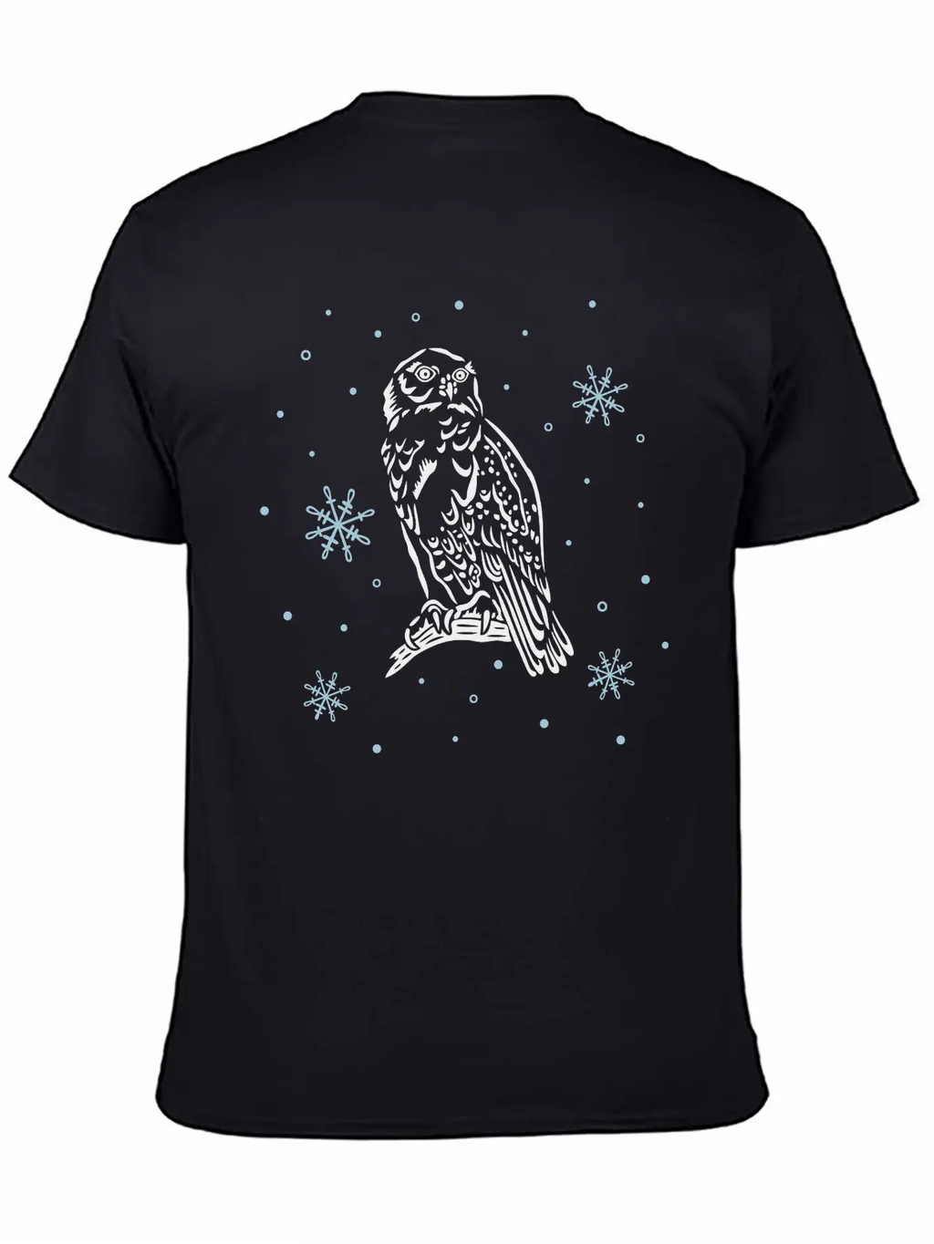 Beautiful Snow Owl With Snowflakes. Breathable Graphic T-Shirt – Perfect For Casual Days
