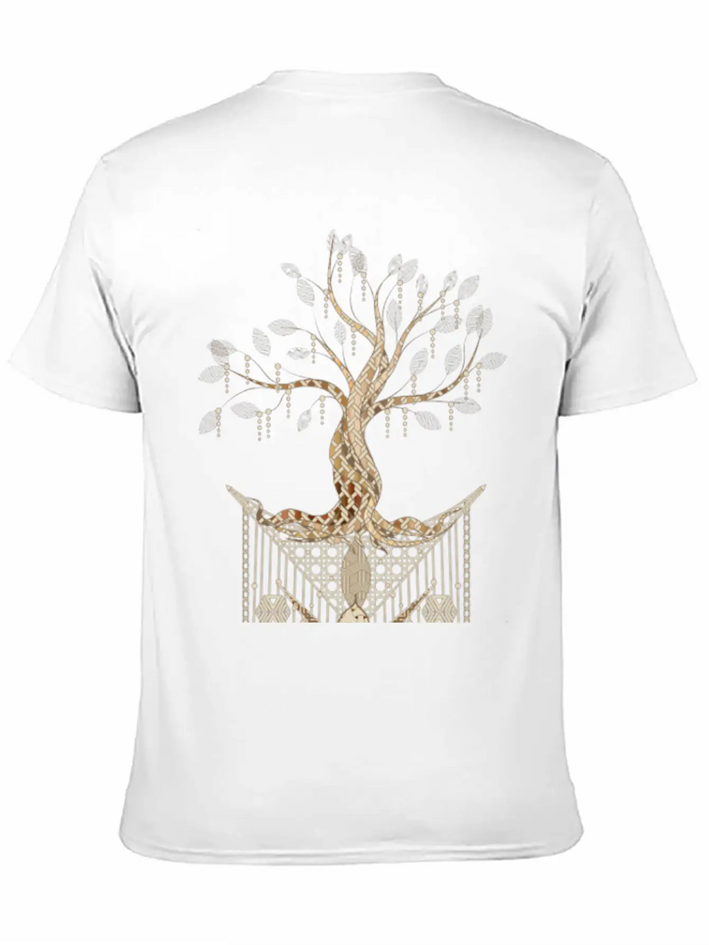 Beautiful Tree Of Life As A Macrame Pendant Stylish Everyday T-Shirt – Unisex Basic Cotton Tee