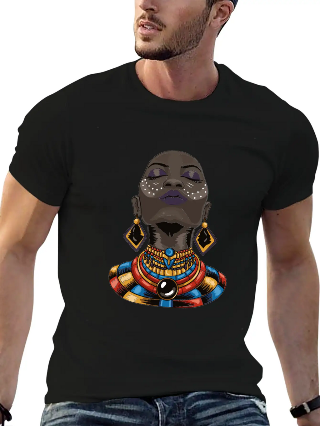 Beauty African Woman Breathable Graphic T-Shirt – Perfect For Casual Days