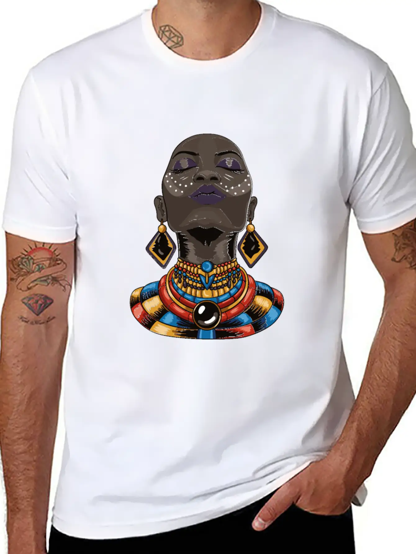 Beauty African Woman Breathable Graphic T-Shirt – Perfect For Casual Days