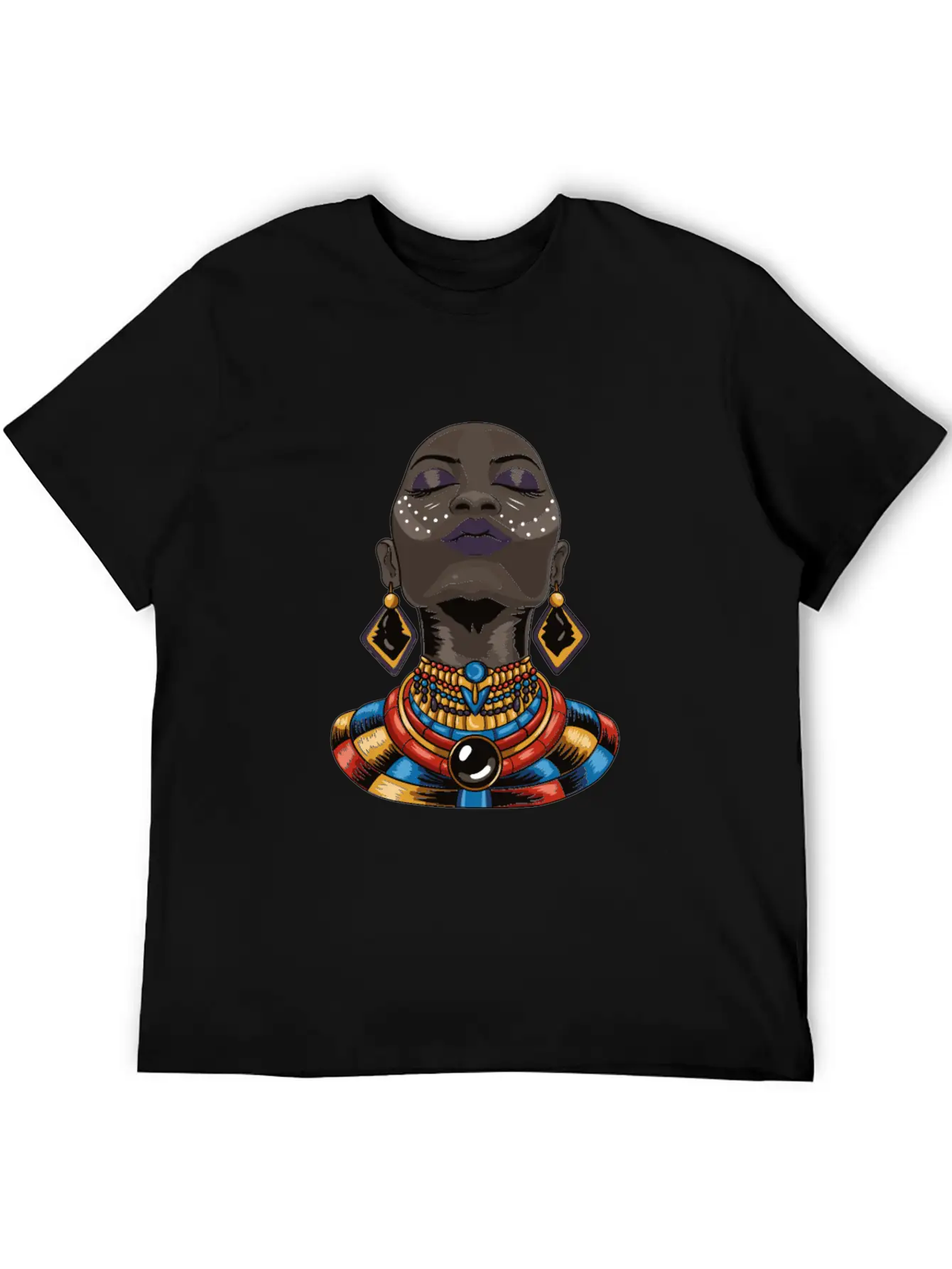 Beauty African Woman Breathable Graphic T-Shirt – Perfect For Casual Days