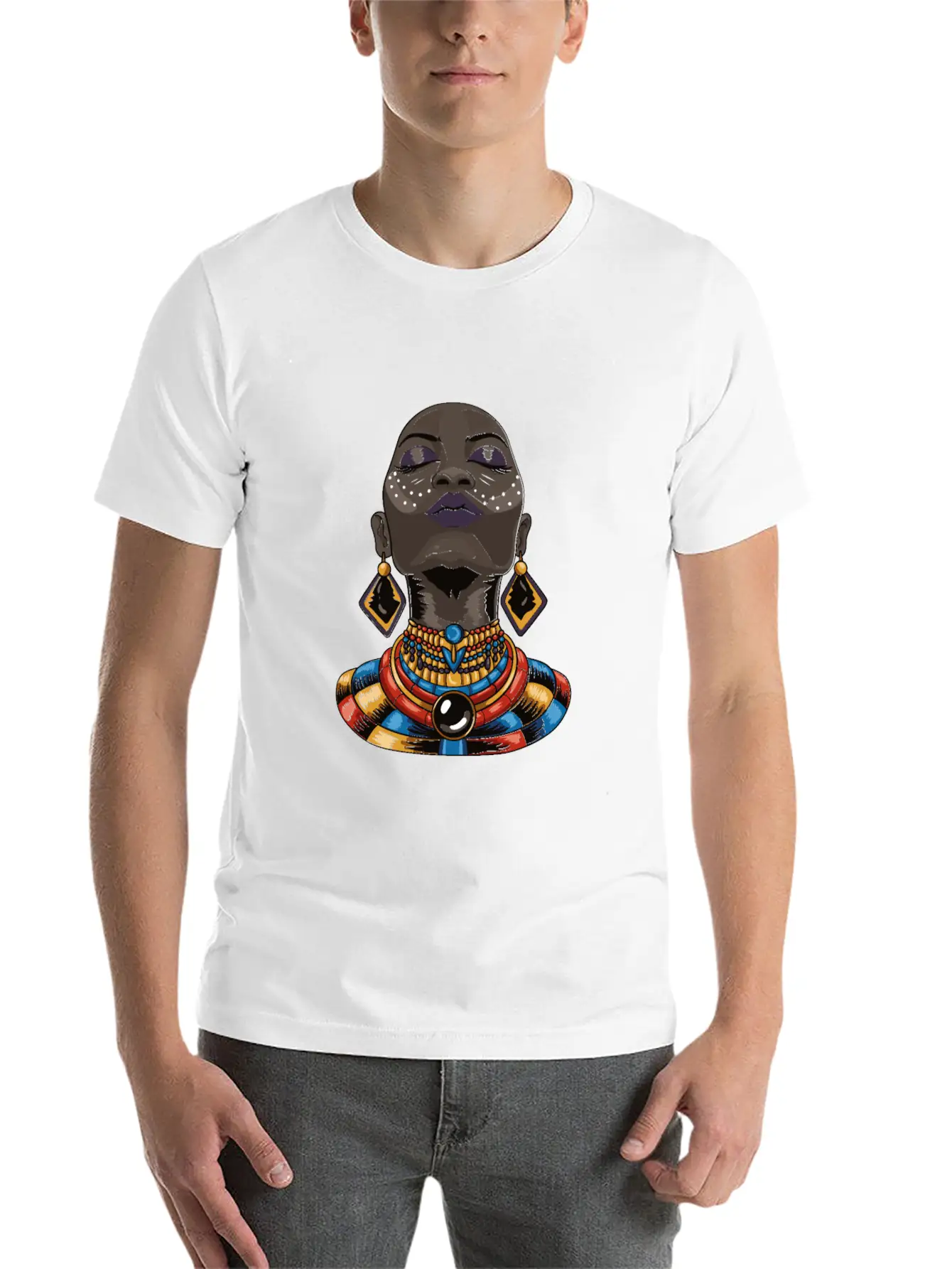 Beauty African Woman Breathable Graphic T-Shirt – Perfect For Casual Days