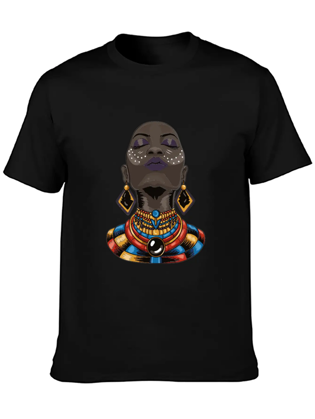 Beauty African Woman Breathable Graphic T-Shirt – Perfect For Casual Days
