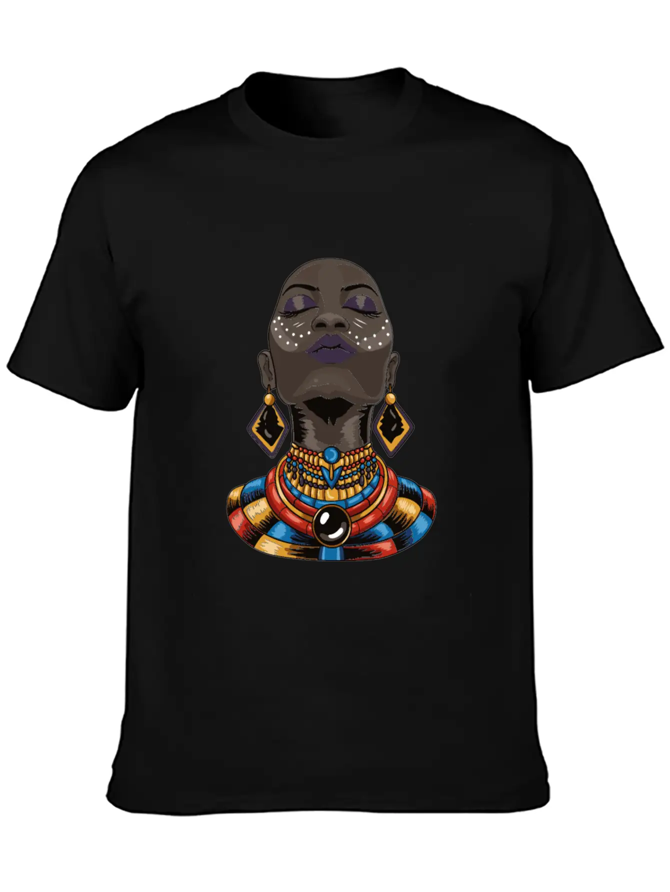 Beauty African Woman Breathable Graphic T-Shirt – Perfect For Casual Days