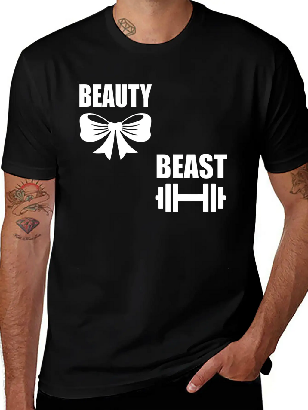 Beauty And The Beast Breathable Graphic T-Shirt – Perfect For Casual Days