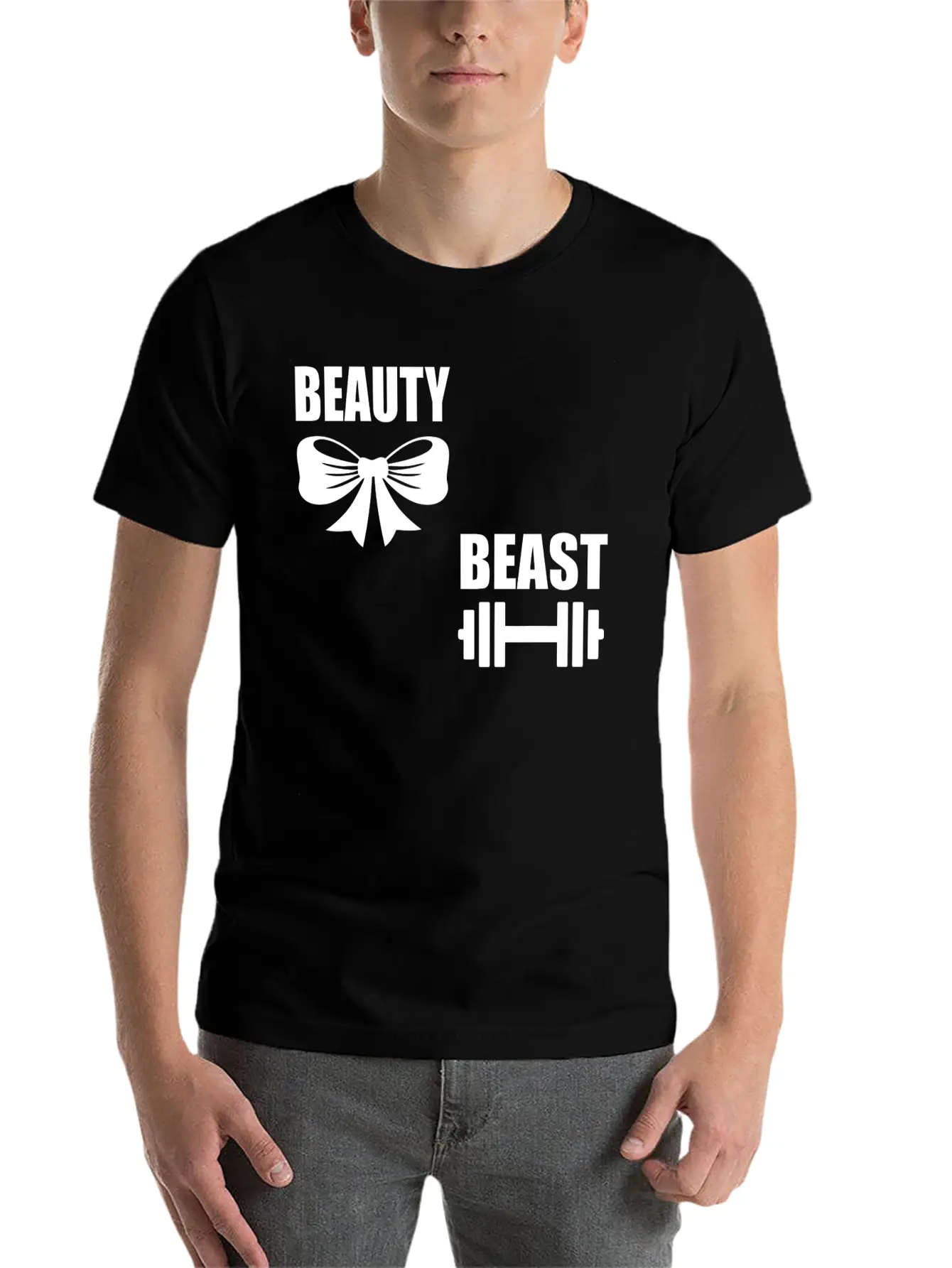 Beauty And The Beast Breathable Graphic T-Shirt – Perfect For Casual Days
