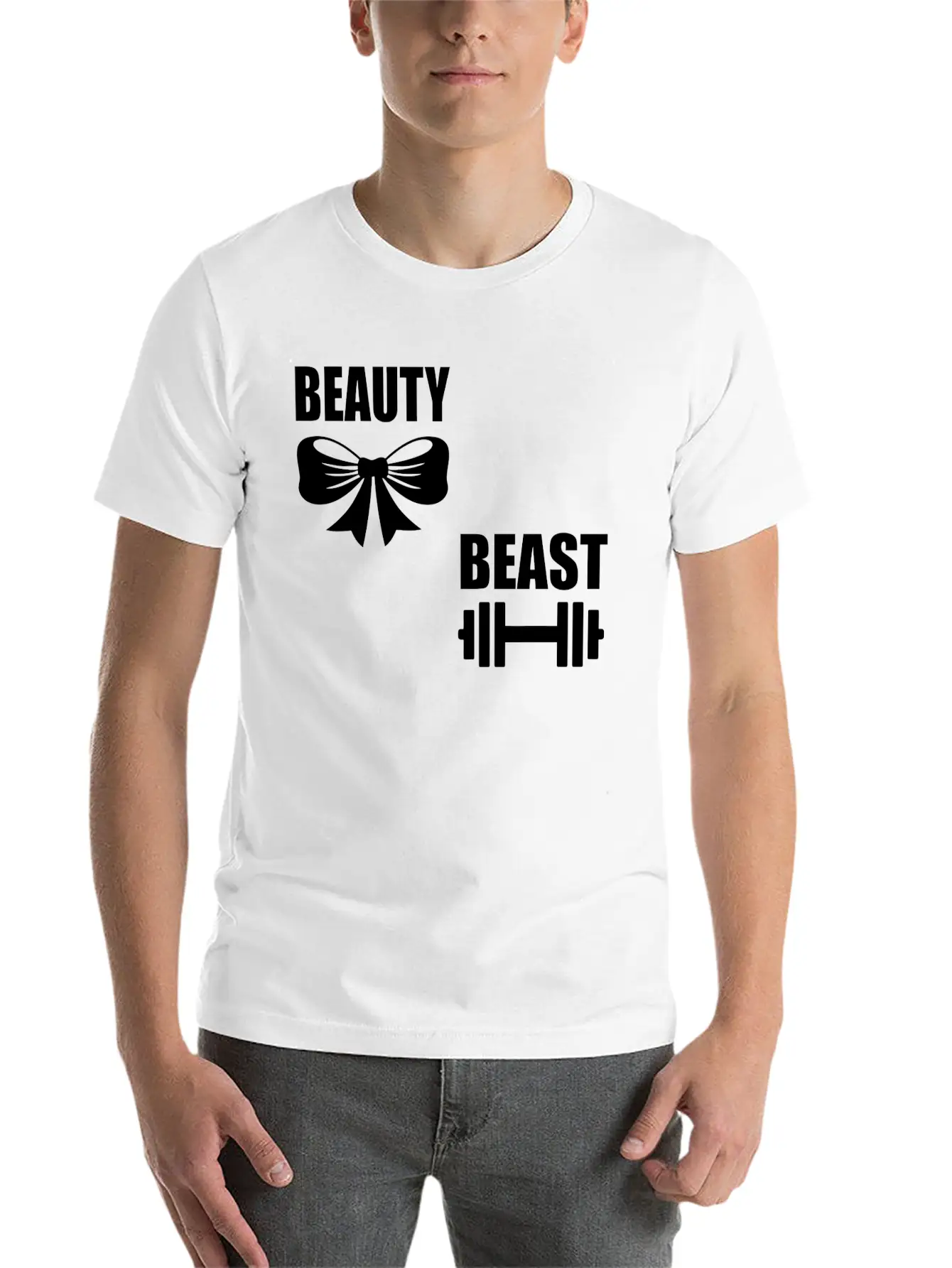 Beauty And The Beast Breathable Graphic T-Shirt – Perfect For Casual Days