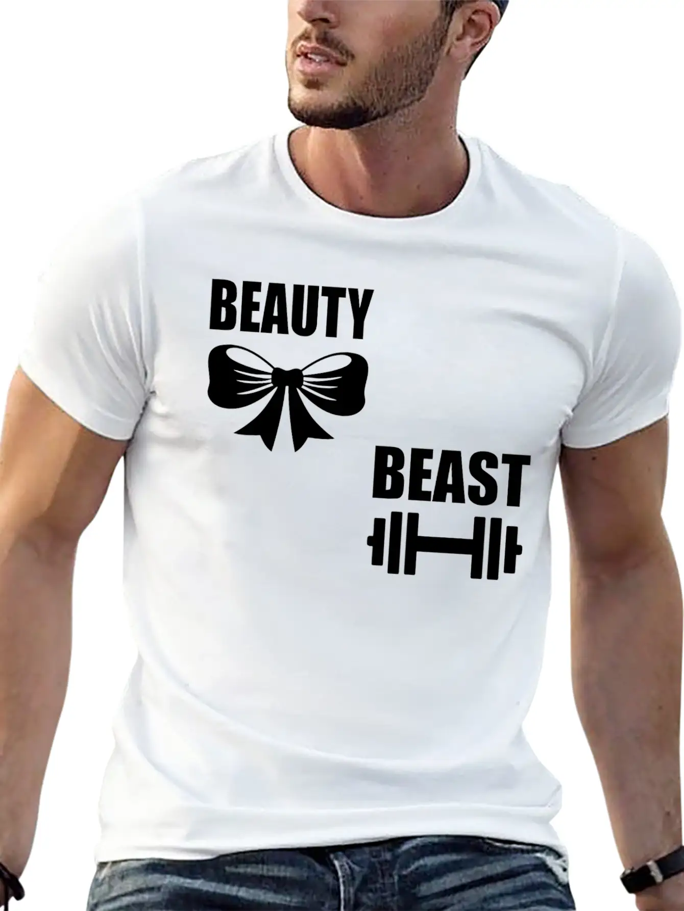 Beauty And The Beast Breathable Graphic T-Shirt – Perfect For Casual Days