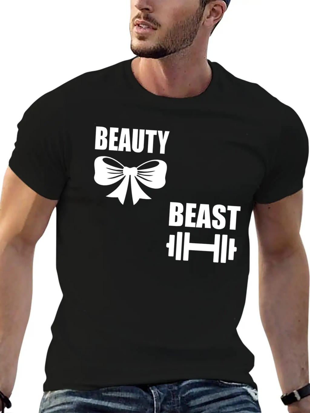 Beauty And The Beast Breathable Graphic T-Shirt – Perfect For Casual Days