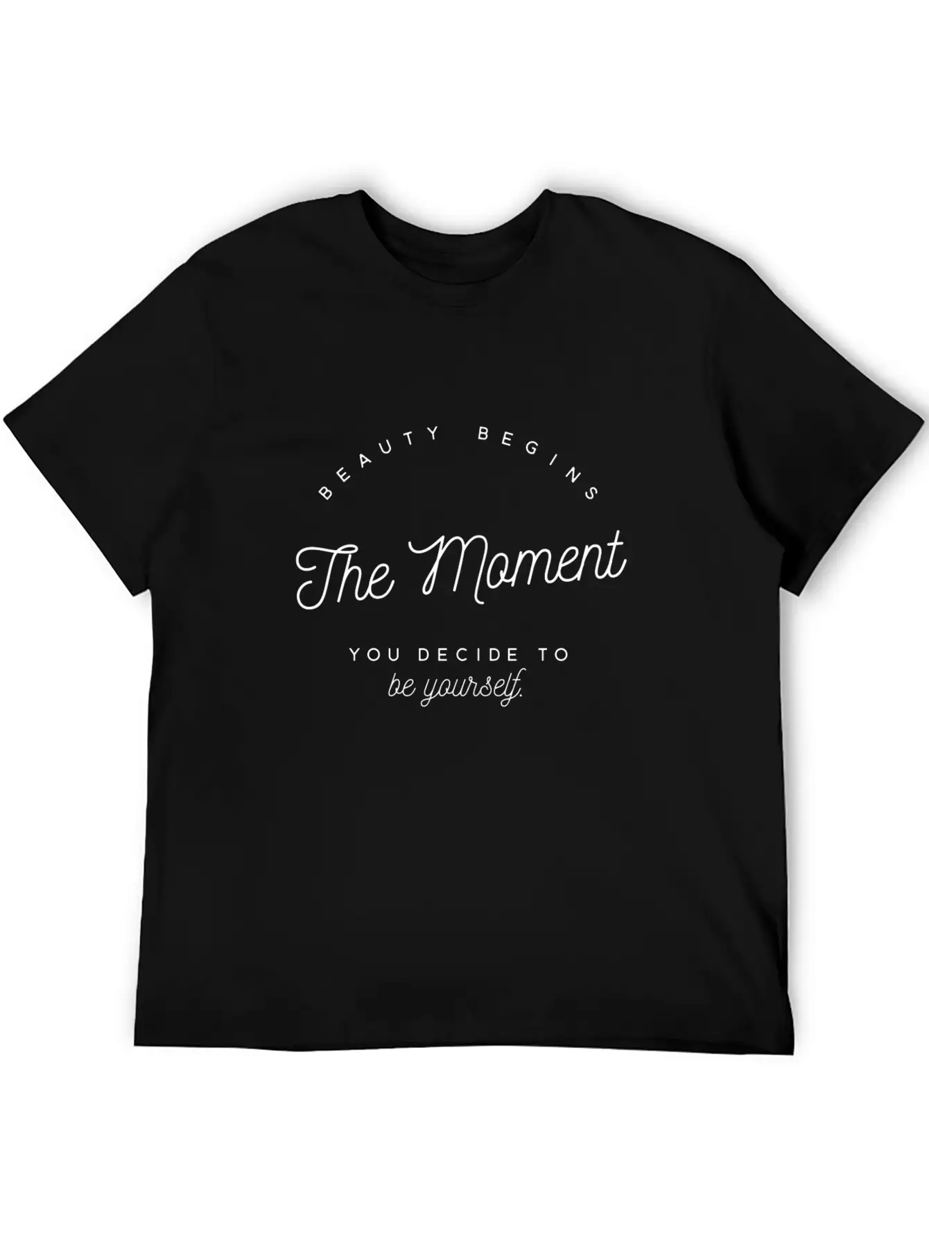 Beauty Begins - Be Yourself Classic Cotton Tee – Unisex Comfort For Any Season