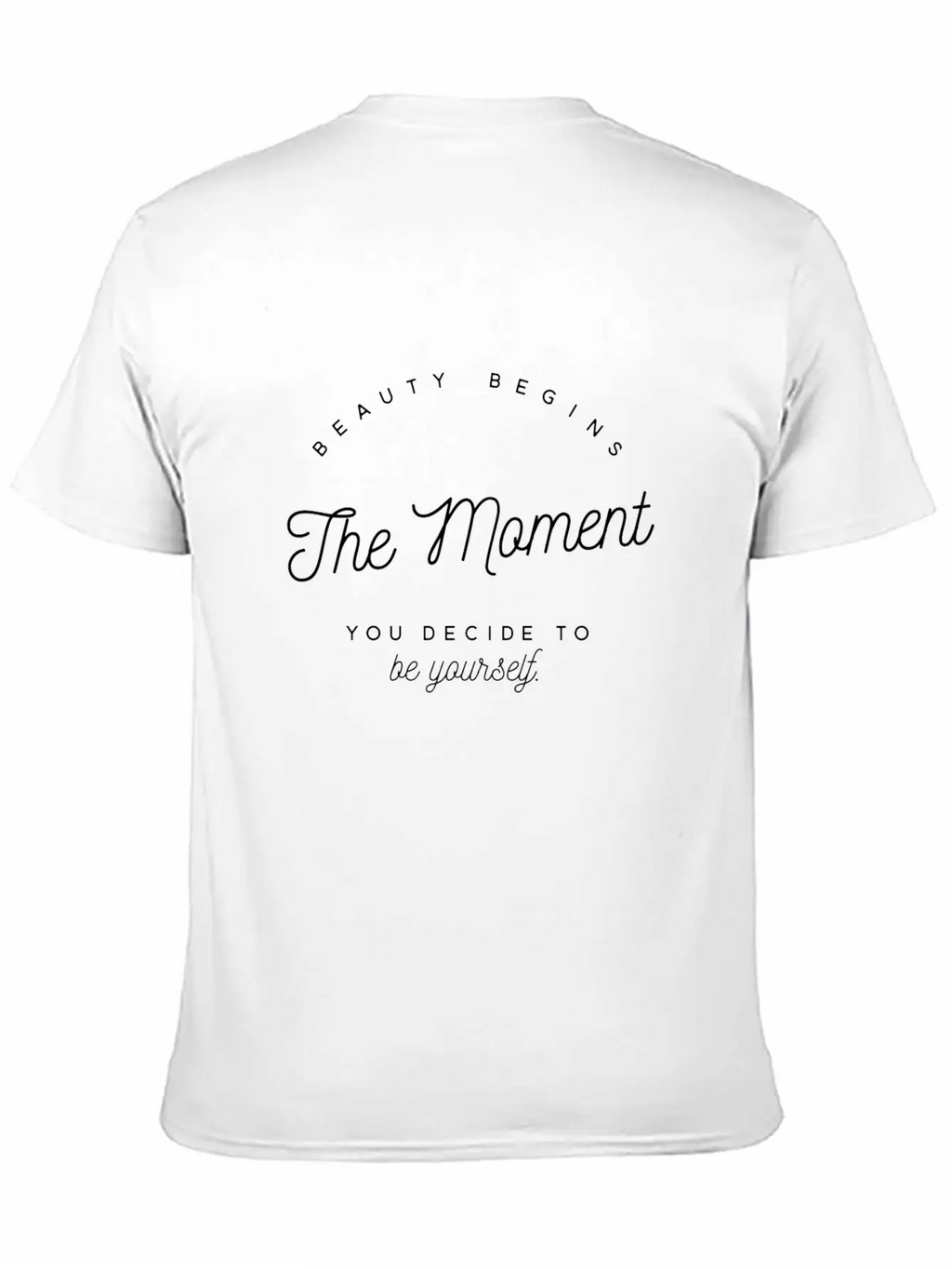 Beauty Begins - Be Yourself Classic Cotton Tee – Unisex Comfort For Any Season