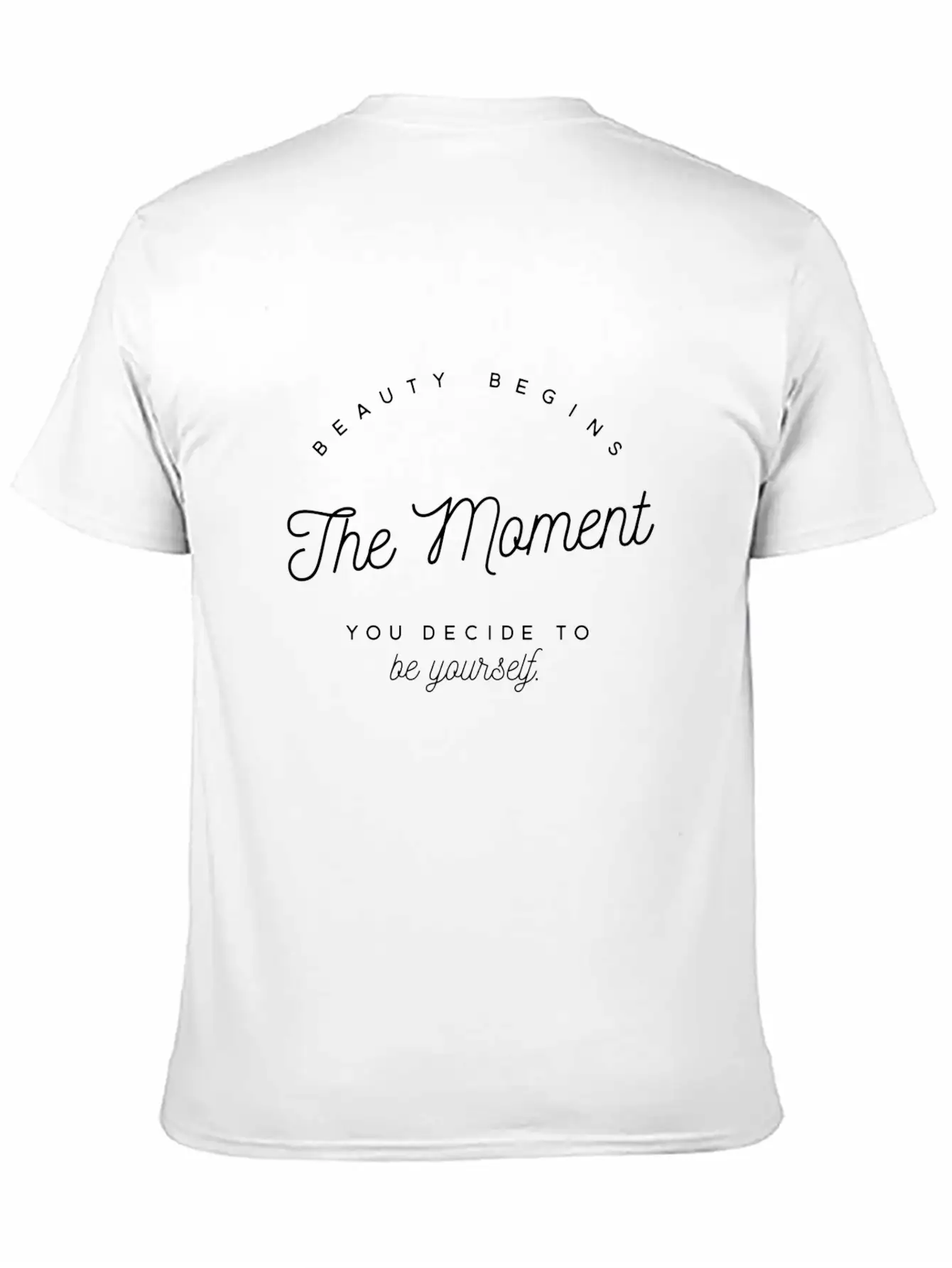 Beauty Begins - Be Yourself Classic Cotton Tee – Unisex Comfort For Any Season