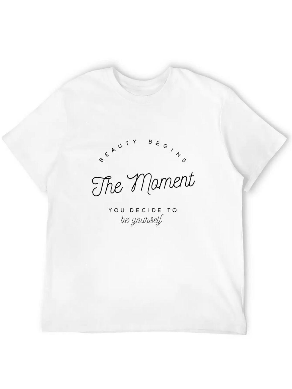 Beauty Begins - Be Yourself Classic Cotton Tee – Unisex Comfort For Any Season