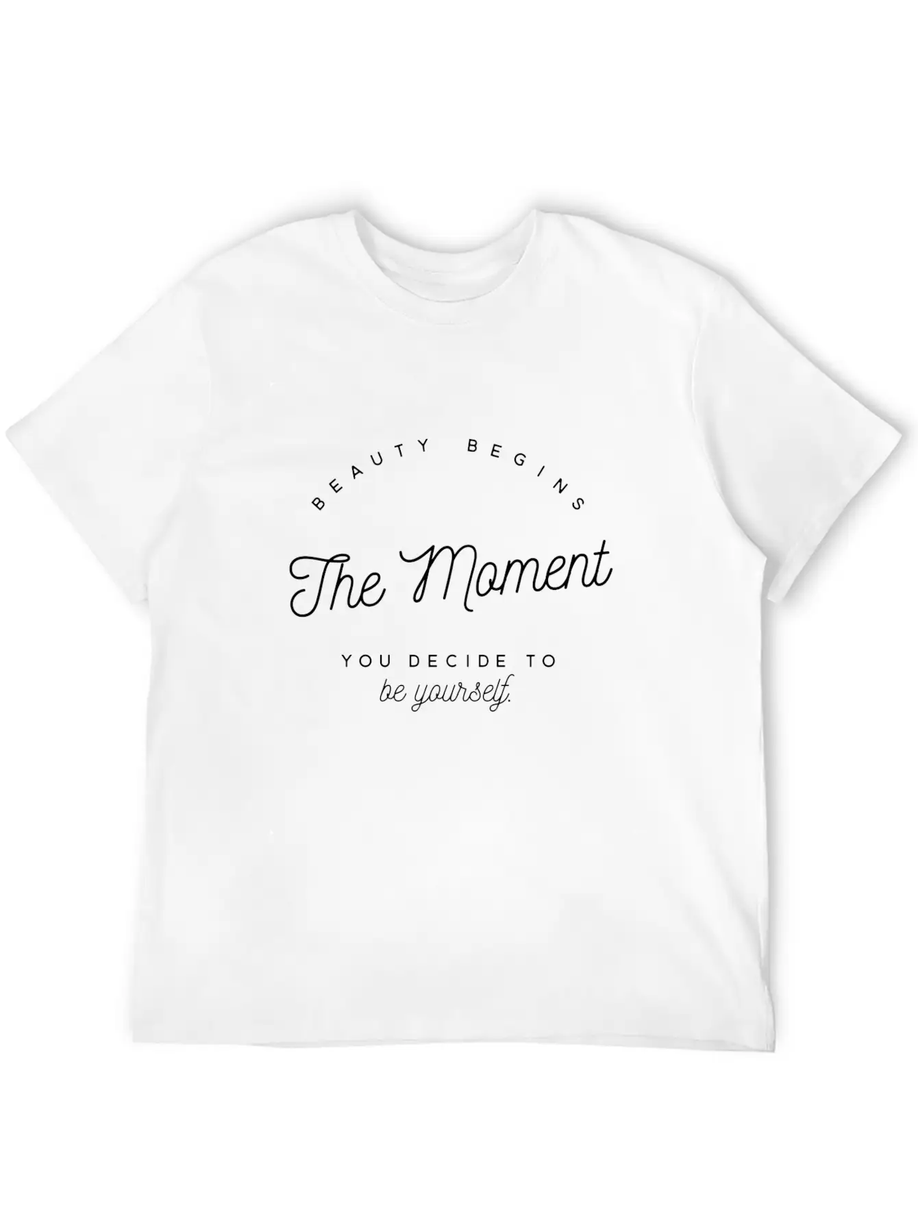 Beauty Begins - Be Yourself Classic Cotton Tee – Unisex Comfort For Any Season