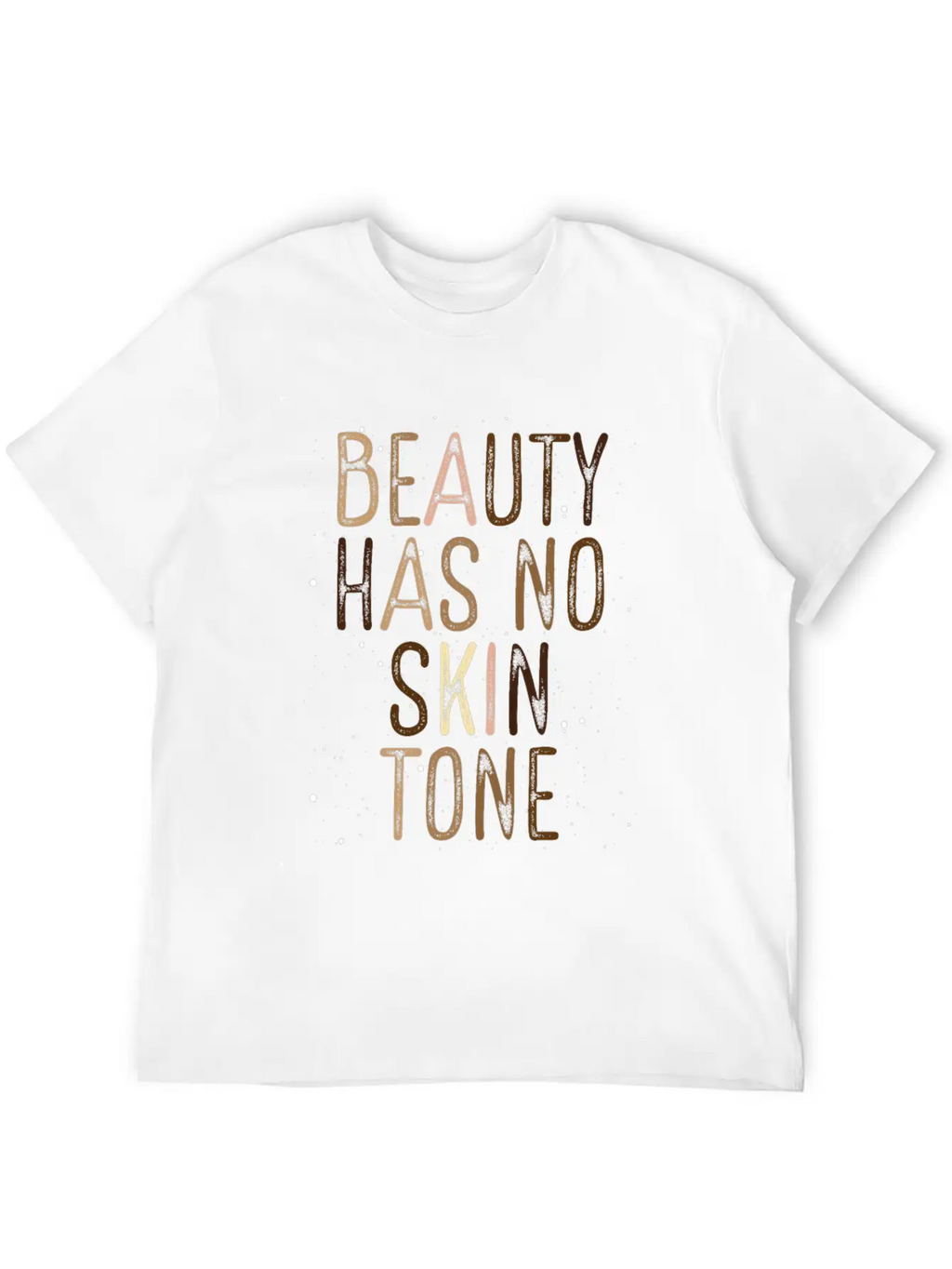 Beauty Has No Skin Tone Black History African Basic Graphic T-Shirt – Daily Comfort In Soft Cotton