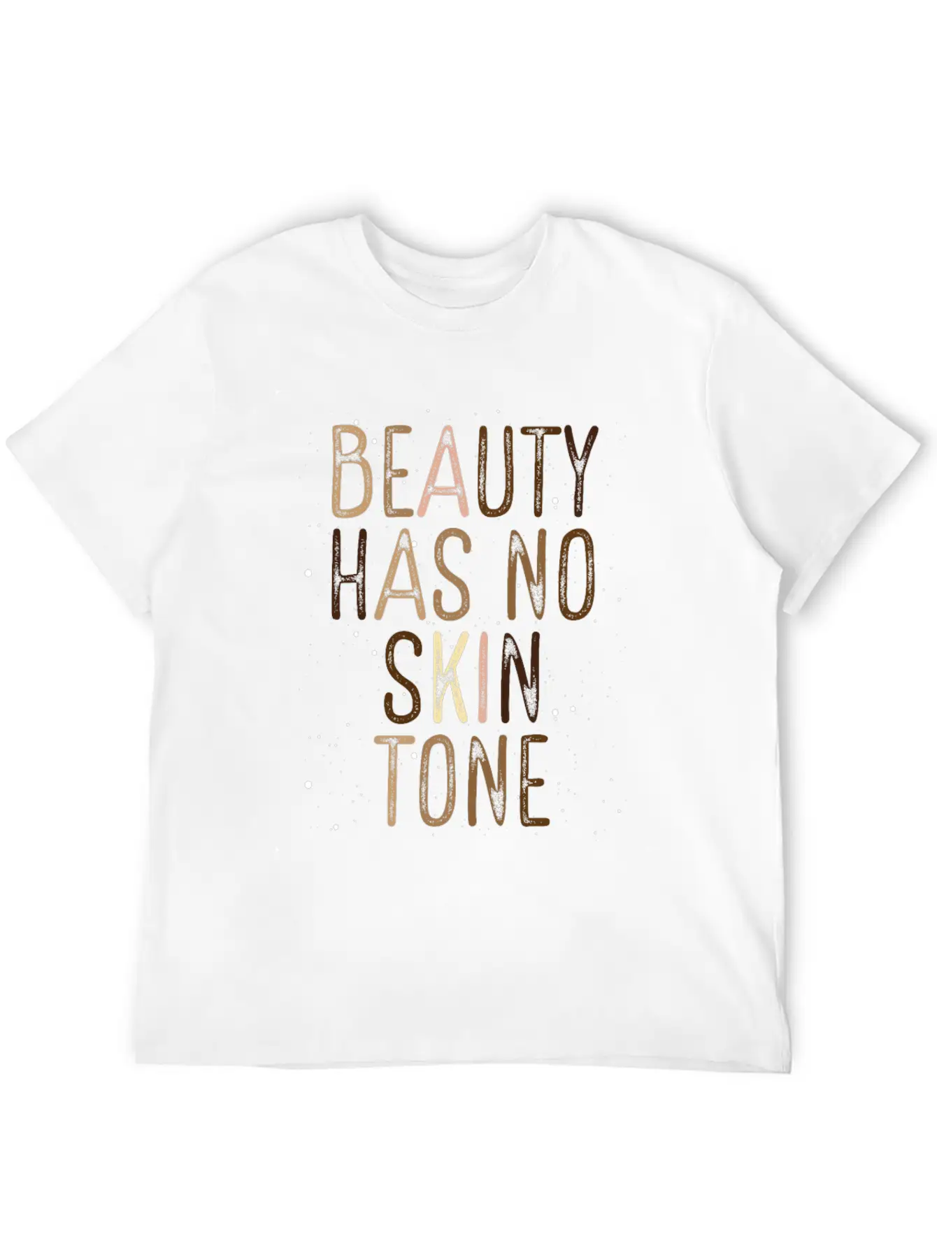 Beauty Has No Skin Tone Black History African Basic Graphic T-Shirt – Daily Comfort In Soft Cotton