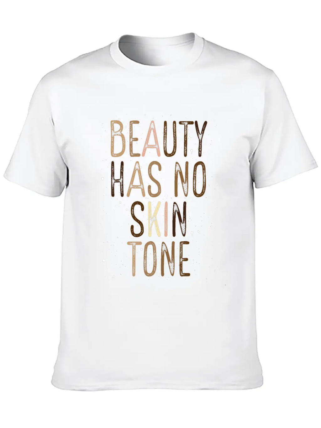 Beauty Has No Skin Tone Black History African Basic Graphic T-Shirt – Daily Comfort In Soft Cotton