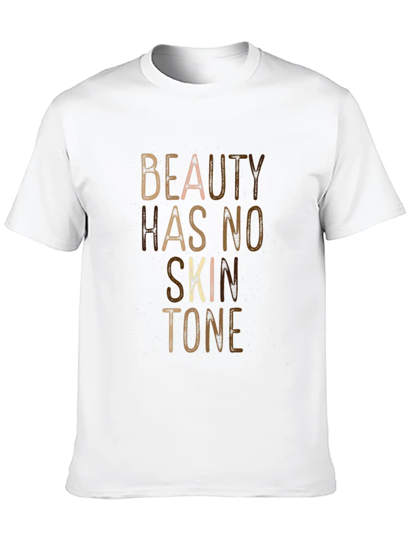 Beauty Has No Skin Tone Black History African Basic Graphic T-Shirt – Daily Comfort In Soft Cotton