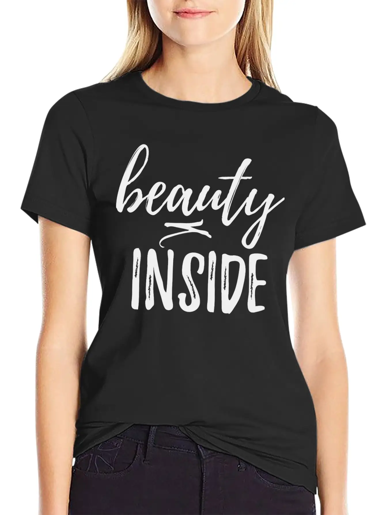 Beauty Inside Unisex Casual T-Shirt – Clean Design For Daily Comfort