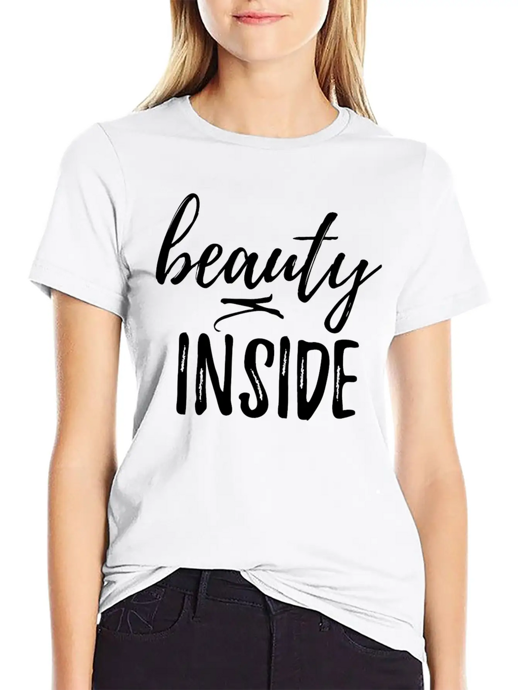 Beauty Inside Unisex Casual T-Shirt – Clean Design For Daily Comfort