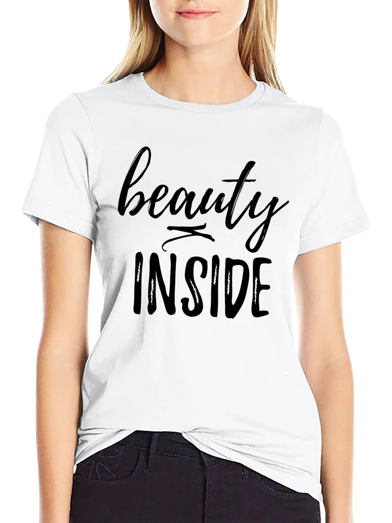 Beauty Inside Unisex Casual T-Shirt – Clean Design For Daily Comfort