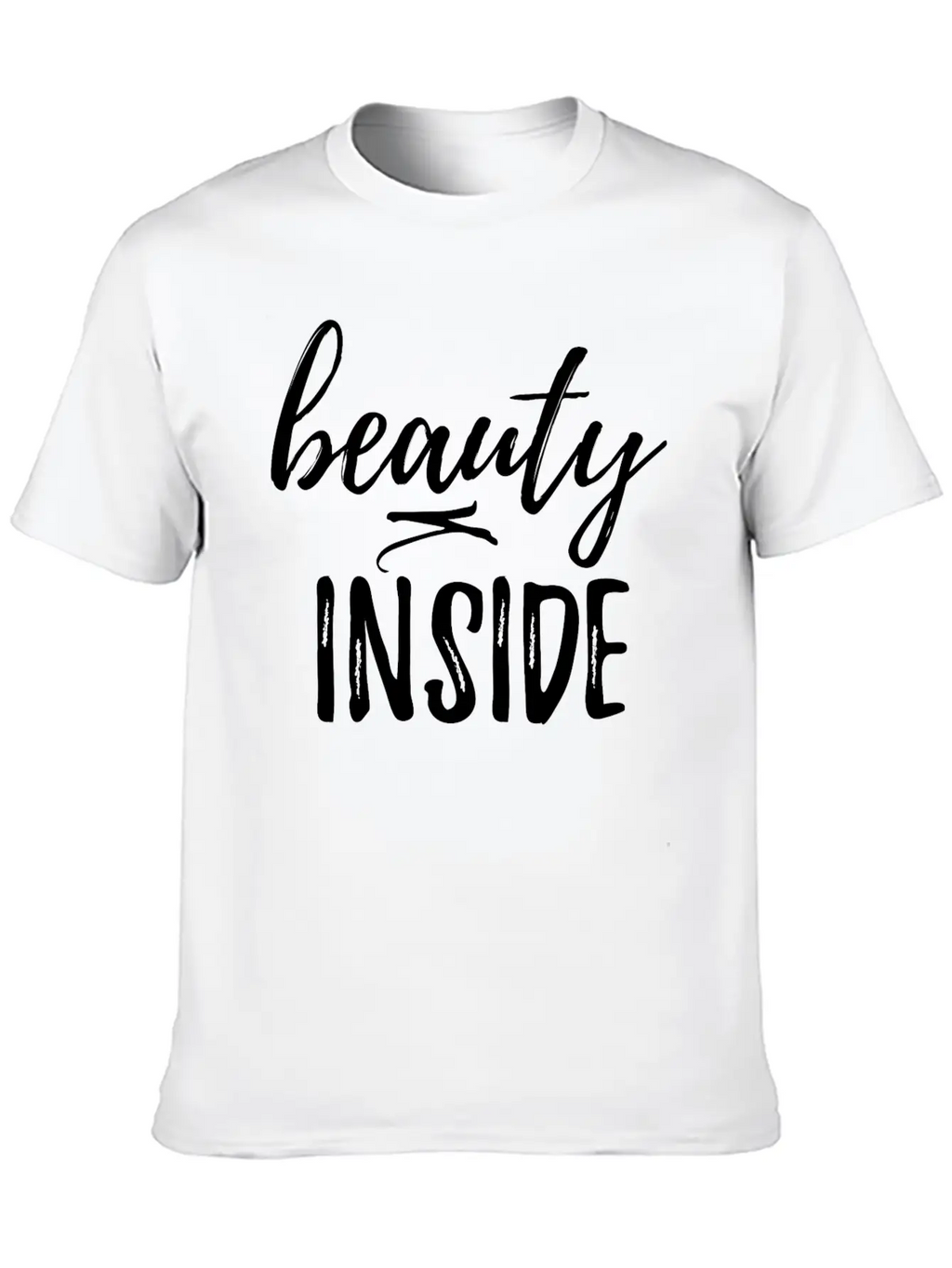 Beauty Inside Unisex Casual T-Shirt – Clean Design For Daily Comfort