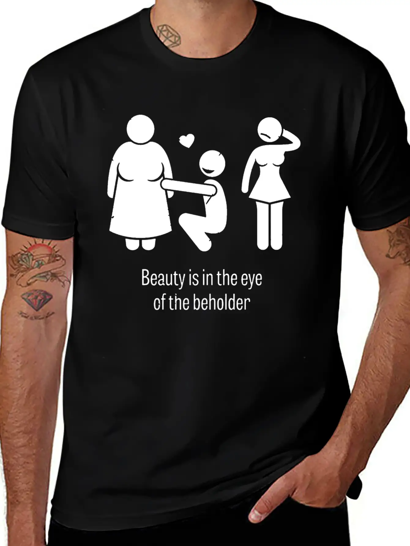 Beauty Is In The Eye Of The Beholder Unisex Casual T-Shirt – Clean Design For Daily Comfort