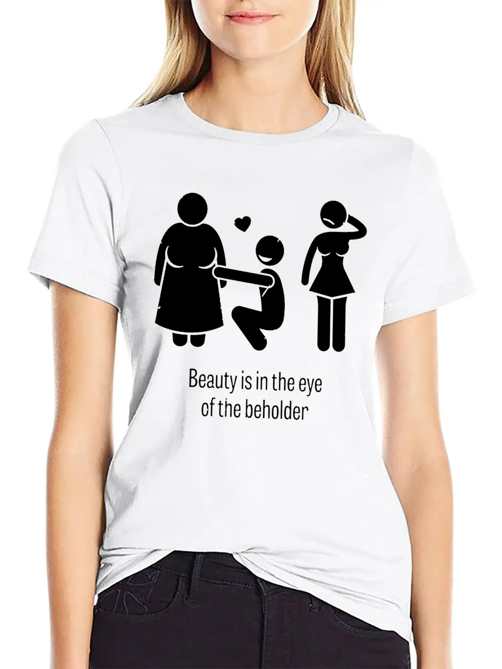 Beauty Is In The Eye Of The Beholder Unisex Casual T-Shirt – Clean Design For Daily Comfort