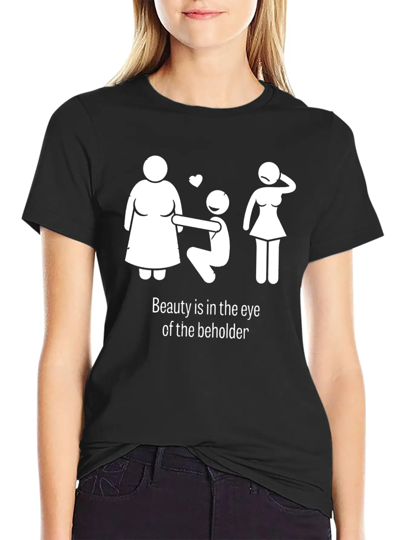 Beauty Is In The Eye Of The Beholder Unisex Casual T-Shirt – Clean Design For Daily Comfort